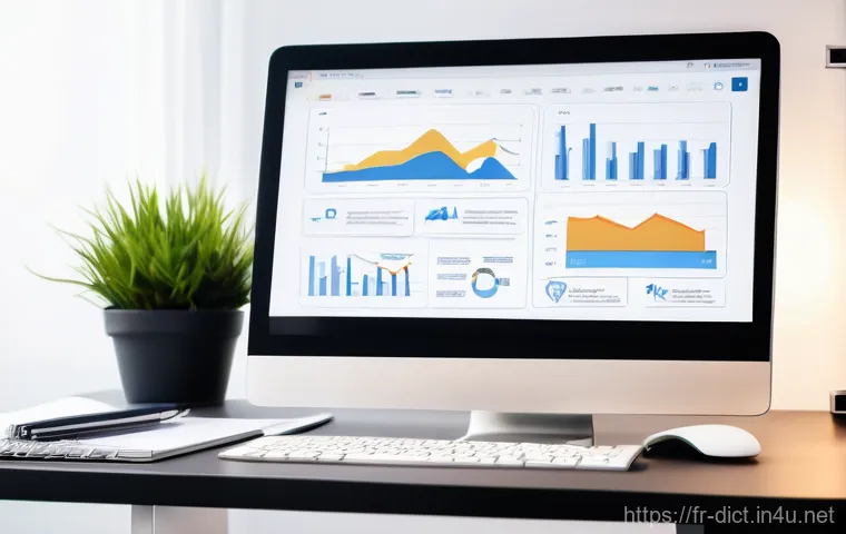 온라인 마케팅 용어집 - **Prompt 1: Strategic SEO and Content Creation**
    "A bright, naturally lit office space with a fo...