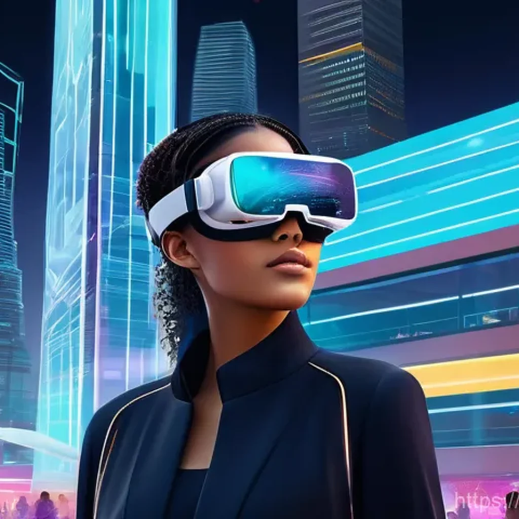 용어집 알파벳 순 - **Metaverse Exploration**
    "A vibrant and futuristic metaverse scene showing a diverse group of y...