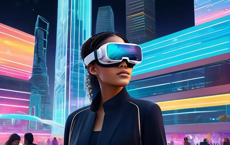 용어집 알파벳 순 - **Metaverse Exploration**
"A vibrant and futuristic metaverse scene showing a diverse group of y...