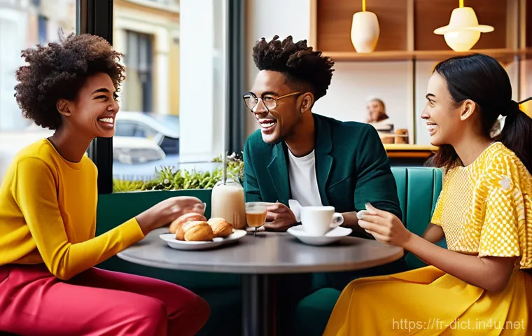 문화적 차이 용어 - **Prompt:** A vibrant scene depicting a diverse group of young adults (ages 18-25) from various cult...