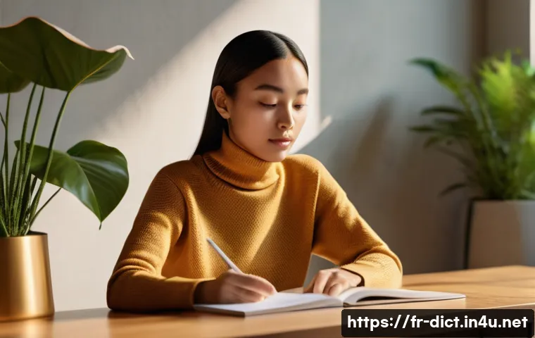 웹용 사전 개발 - **Prompt 1: "A young woman, approximately 20-25 years old, with diverse ethnicity, comfortably dress...